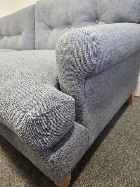 Talbot Large  2 Seater Sofa - Indigo Rustic Weave