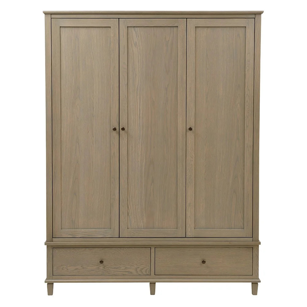 Bibury Smoked Oak Triple Wardrobe