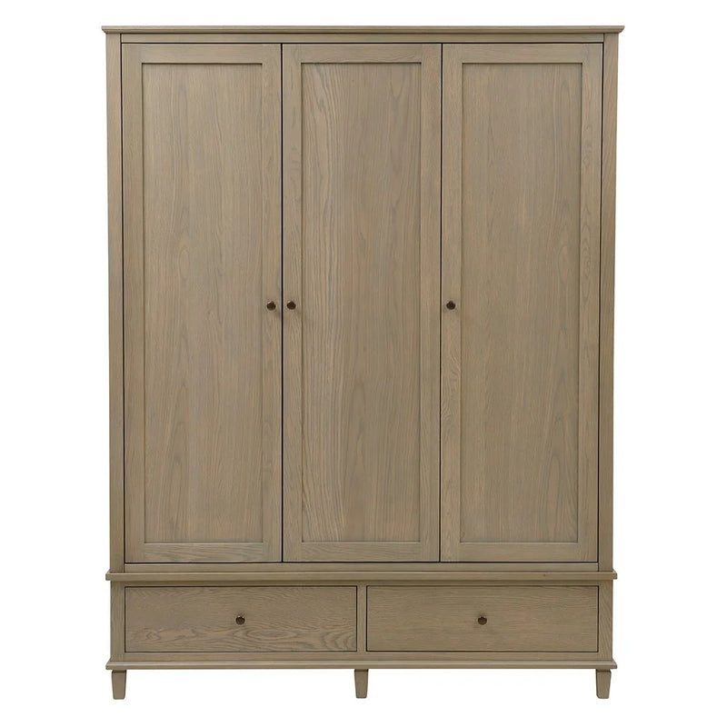 Bibury Smoked Oak Triple Wardrobe