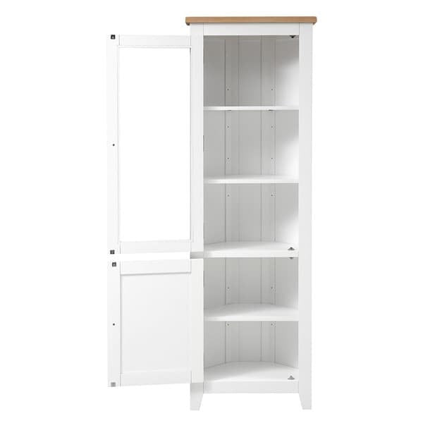 Chester Pure White Corner Display Cabinet