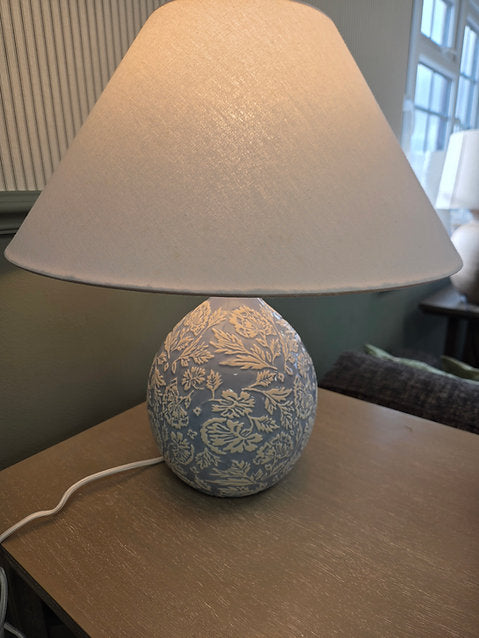 Ava Ceramic Floral Table Lamp