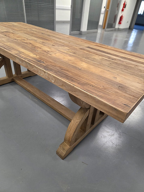 Tempus Dining Table -  Natural Recycled Elm