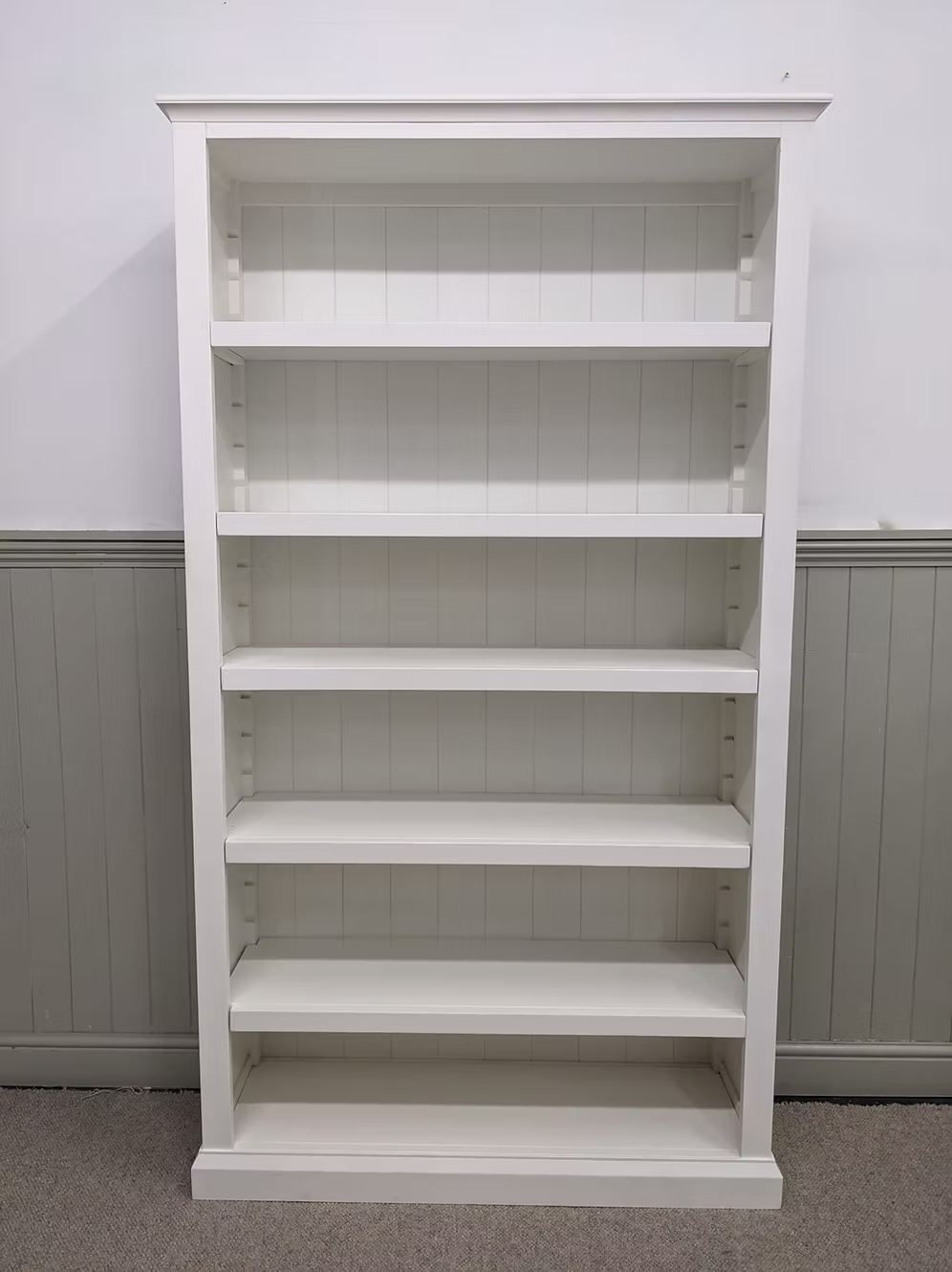 Stow Warm White Large Bookcase