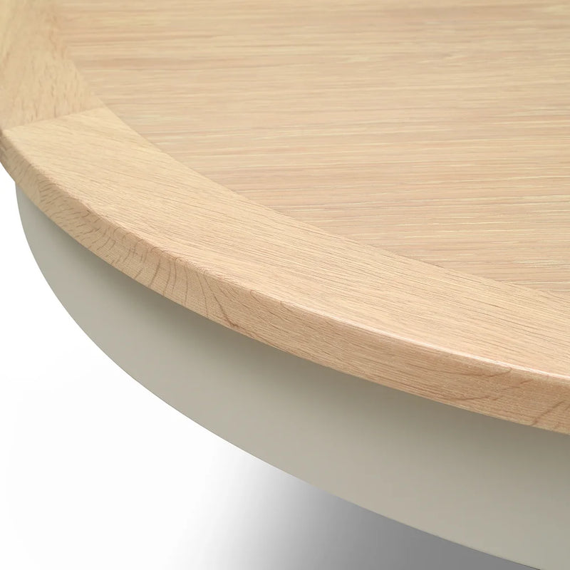 Chester Limestone 4-6 Seater Round Extending Dining Table