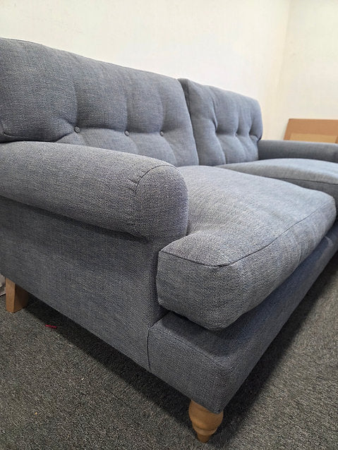 Talbot Large  2 Seater Sofa - Indigo Rustic Weave