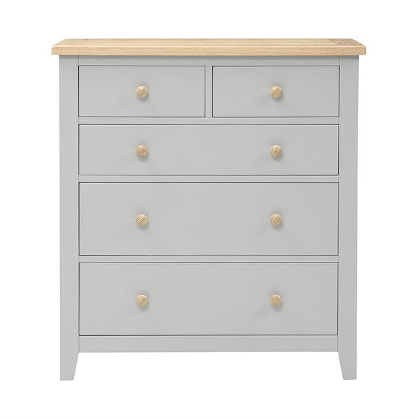 Chester Dove Grey 5 Drawer Chest