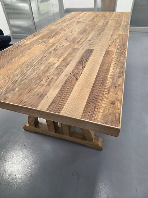 Tempus Dining Table -  Natural Recycled Elm
