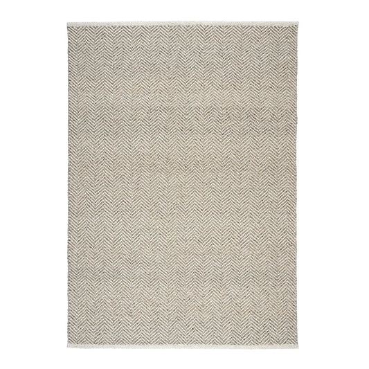 Milton Herringbone Rug- Natural 160 x 230