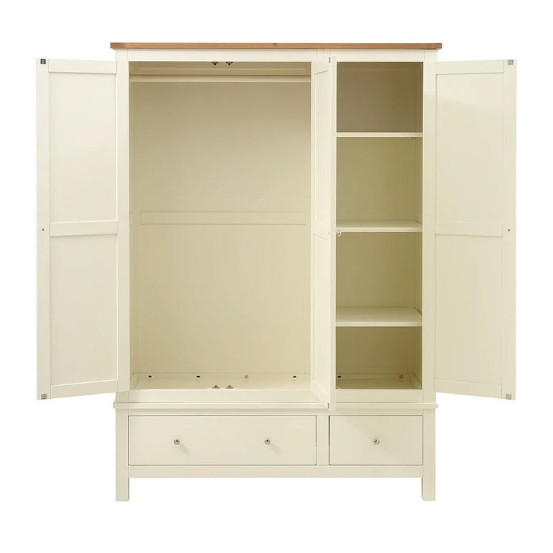 Simply Cotswold Classic Cream Triple Wardrobe