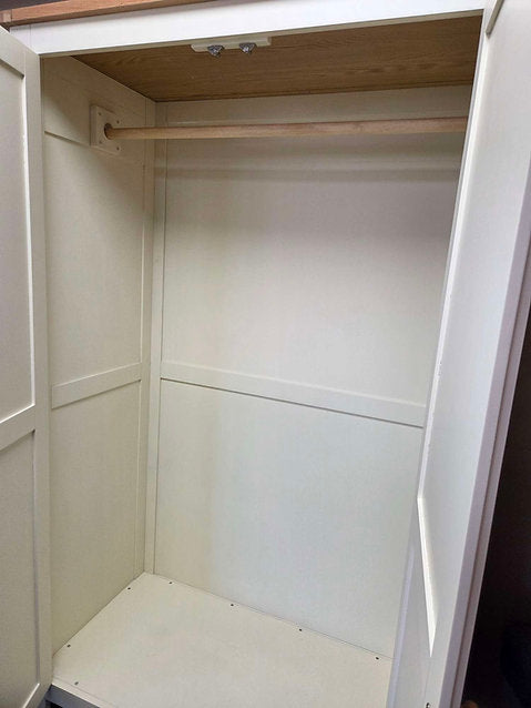 Gloucester Cream Double Full Hanging Wardrobe
