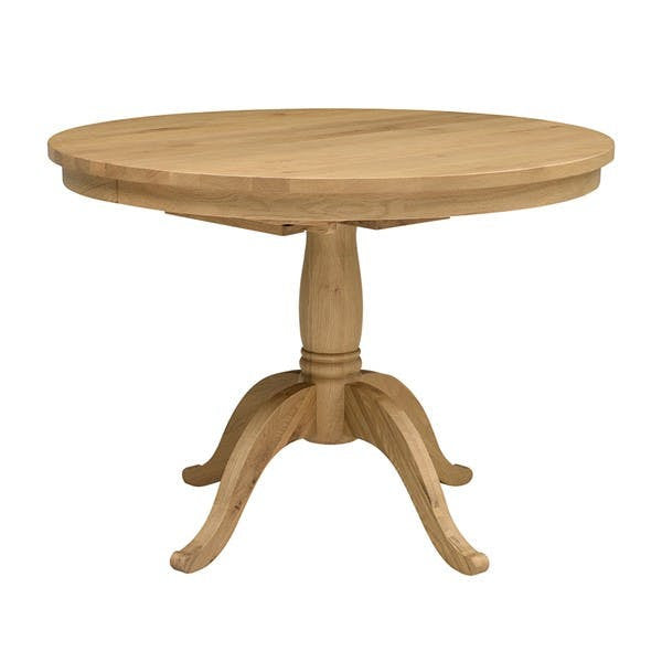 Elkstone Mellow Oak 4- 6 Seater Round Extending Dining Table