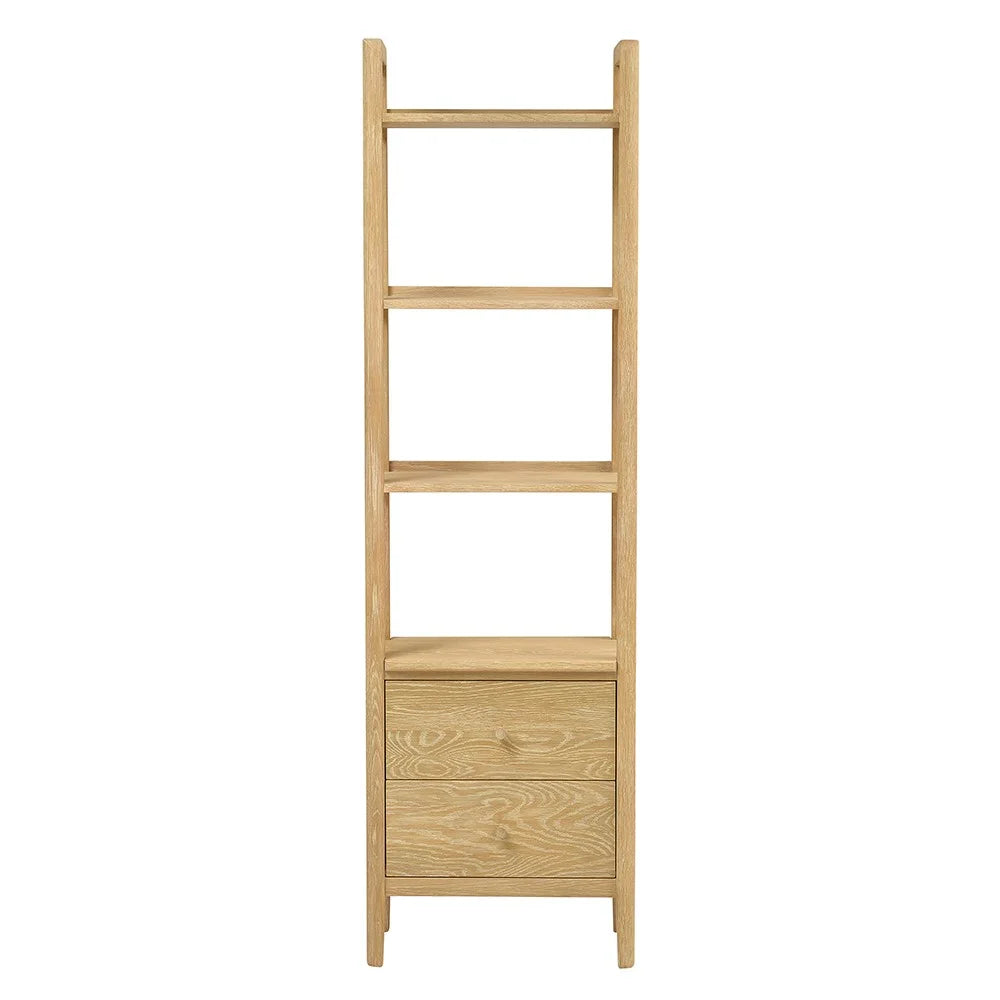 Berkeley Nordic Oak Slim Open Bookcase