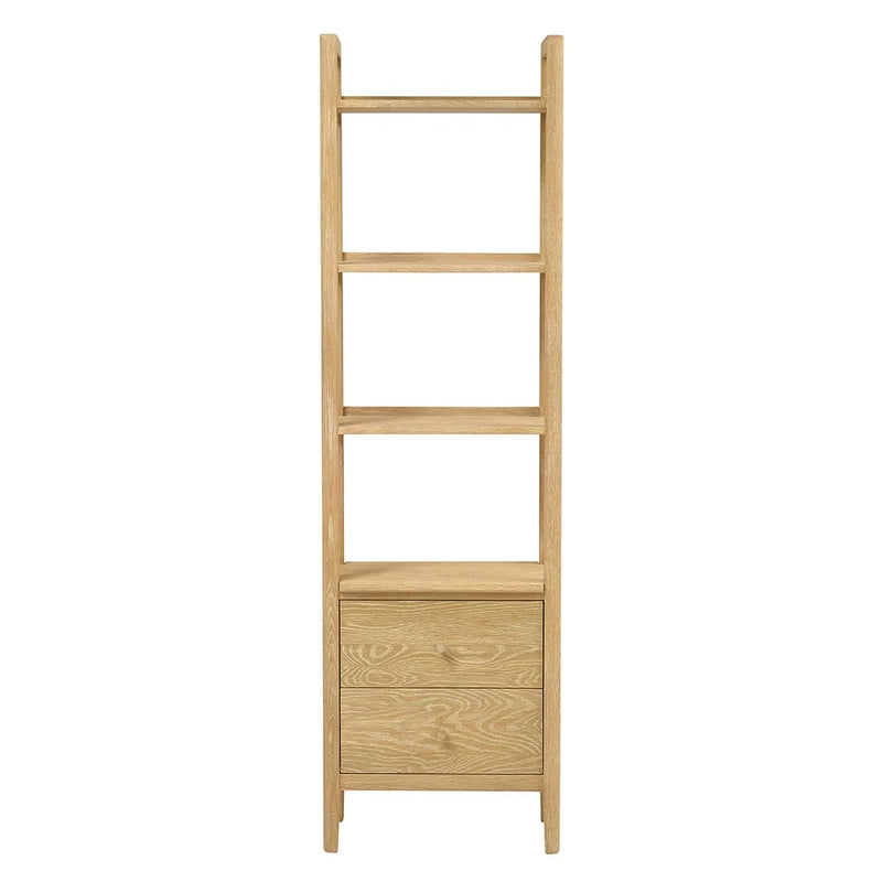 Berkeley Nordic Oak Slim Open Bookcase