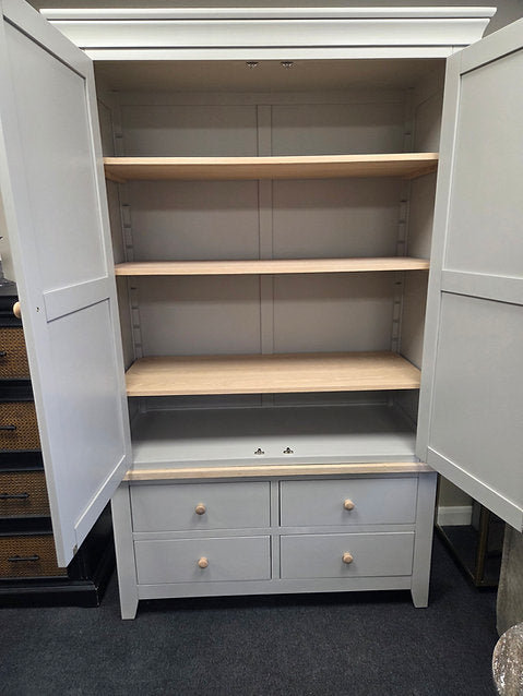 Chester Dove Grey Linen Cupboard