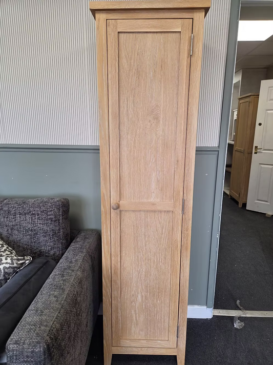 Inglesham Whitewash Oak Tall Shoe Cupboard