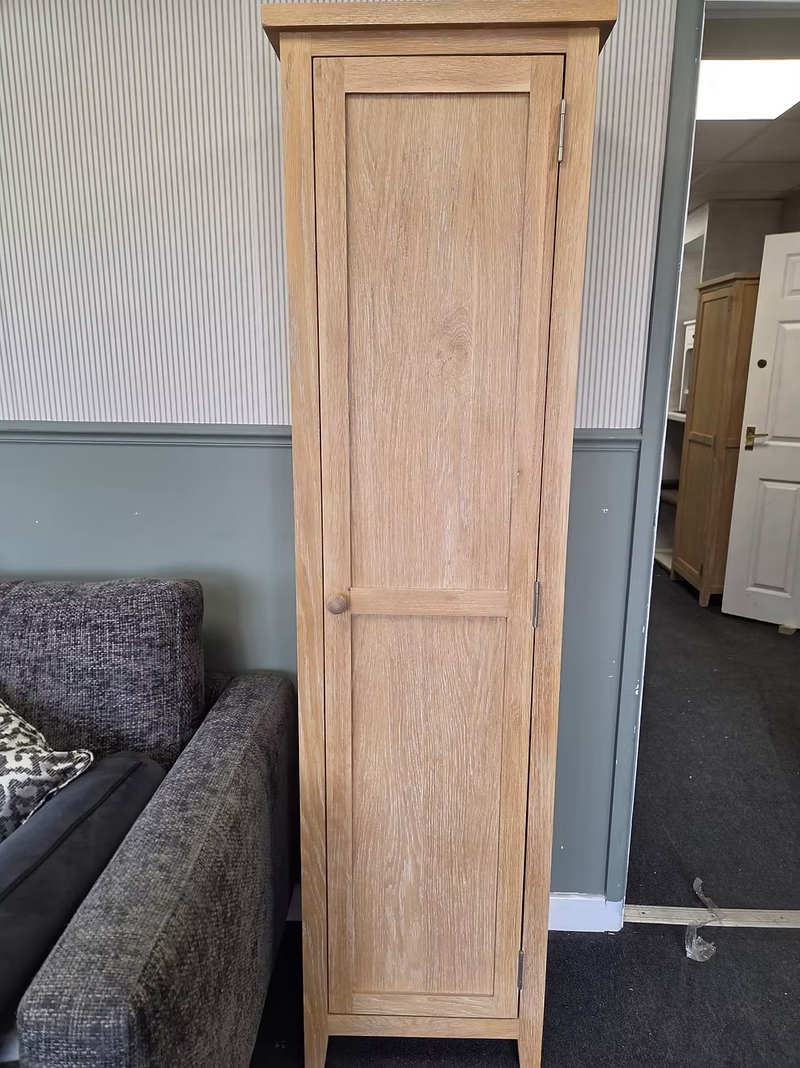 Inglesham Whitewash Oak Tall Shoe Cupboard