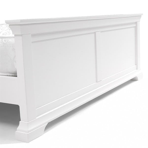 Chantilly Warm White Super Kingsize Bed