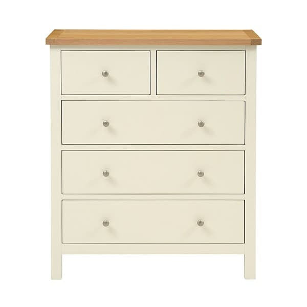 Simply Cotswold Cream 5 Drawer Chest