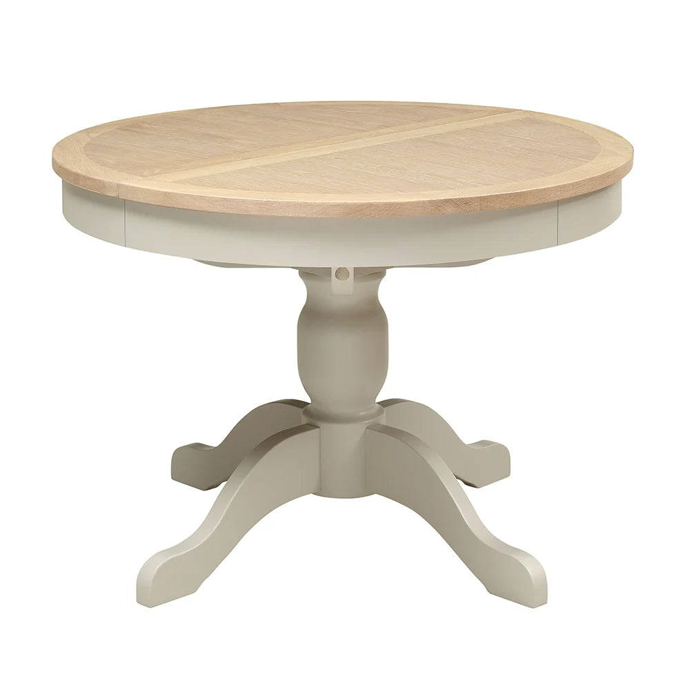 Chester Limestone 4-6 Seater Round Extending Dining Table