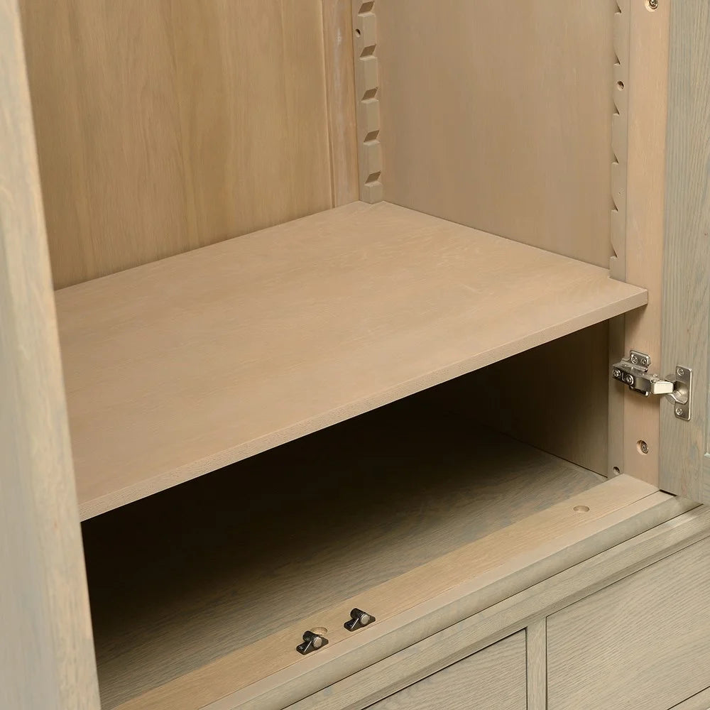 Bibury Smoked Oak Triple Wardrobe