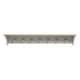 Chester Dove Grey 7 Coat Peg Shelf (130 cm)