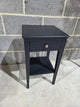 Chantilly Dusky Black Narrow Bedside