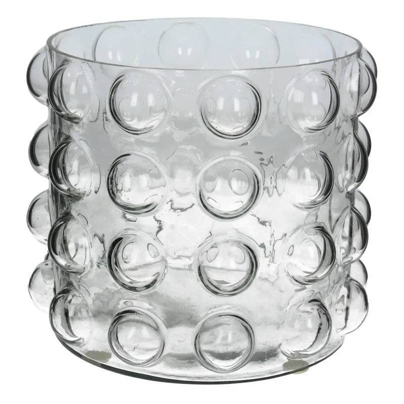 Bobble Clear Glass Candle Holder