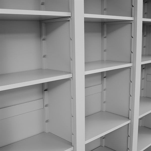 Chester Dove Grey Grand Bookcase