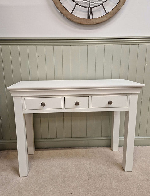 Chantilly Warm White Console Desk