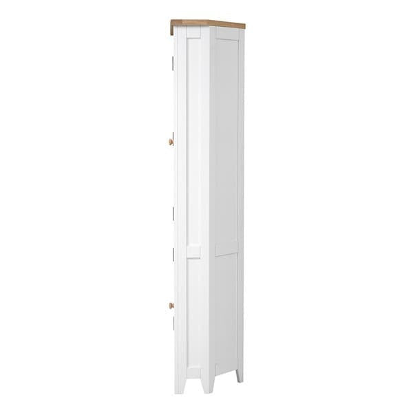 Chester Pure White Corner Display Cabinet