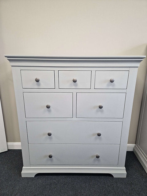 Chantilly Pebble Grey 7 Drawer Chest