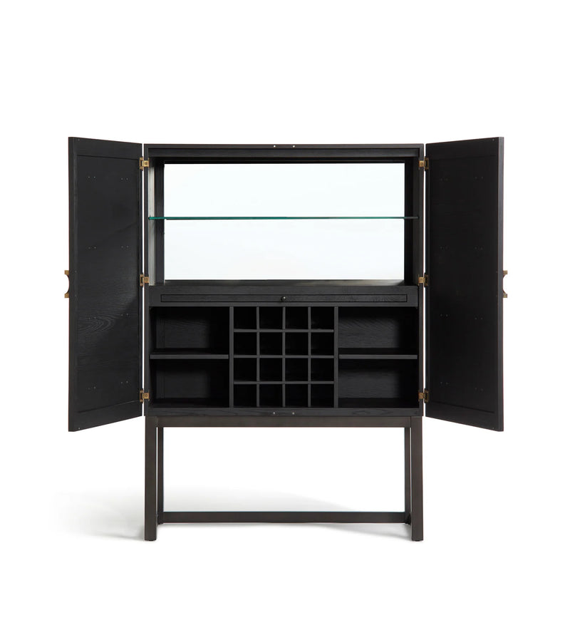 Lauretta Wine Cabinet Black