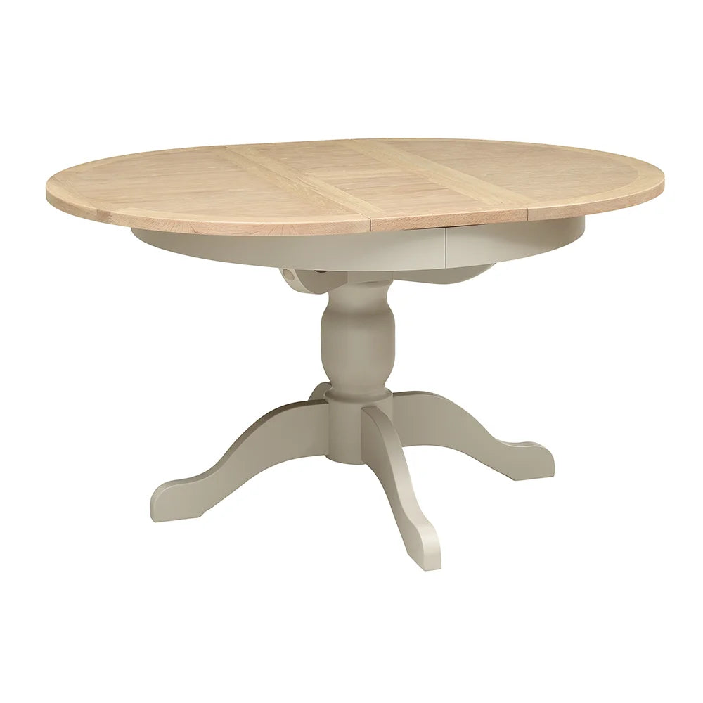 Chester Limestone 4-6 Seater Round Extending Dining Table