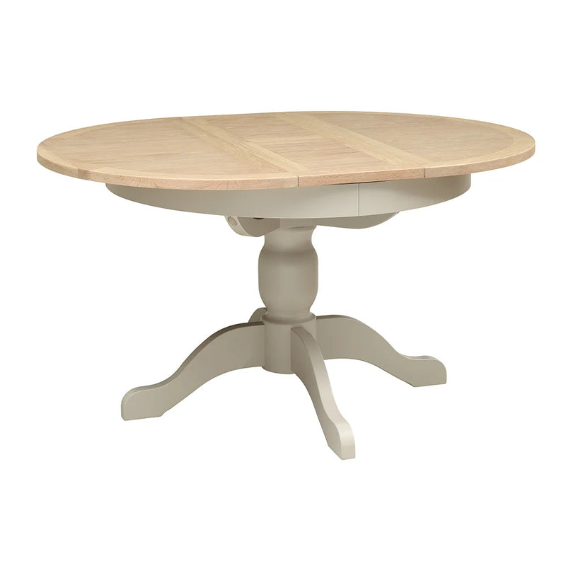 Chester Limestone 4-6 Seater Round Extending Dining Table