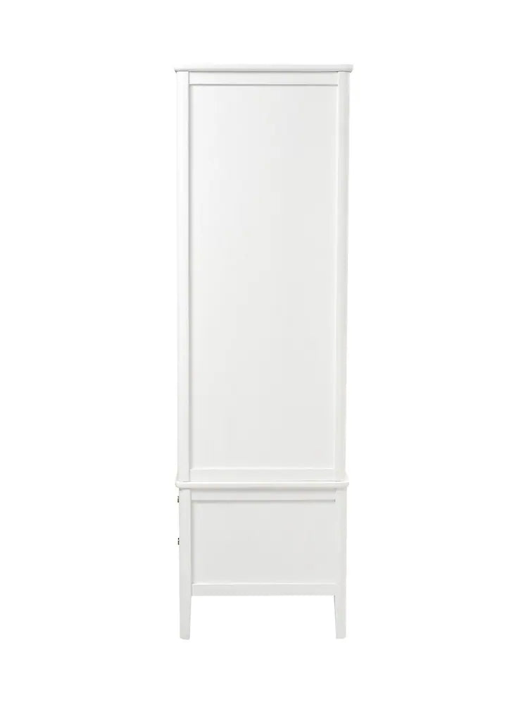 White Berkeley Oak Double Wardrobe