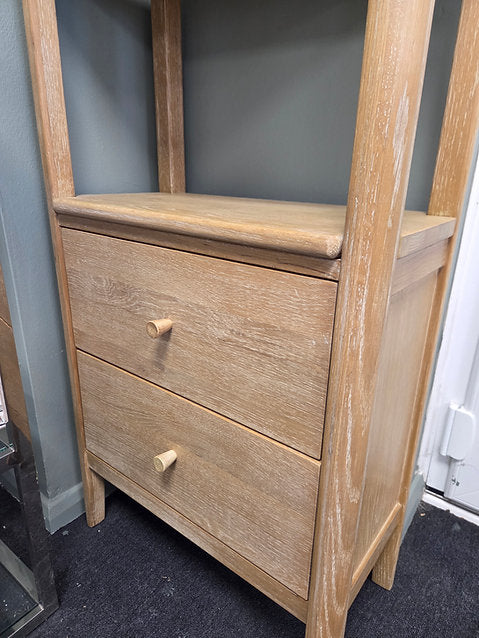 Berkeley Nordic Oak Slim Open Bookcase