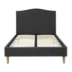 Witney Charcoal Tweed  Double Upholstered Bed