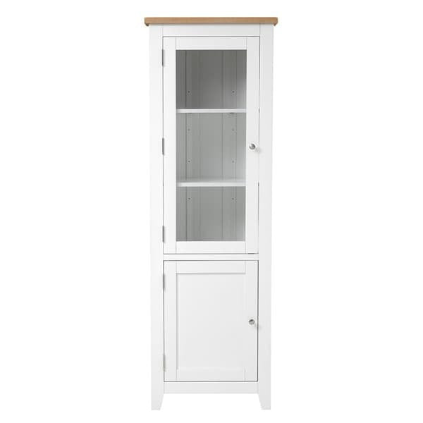Chester Pure White Corner Display Cabinet