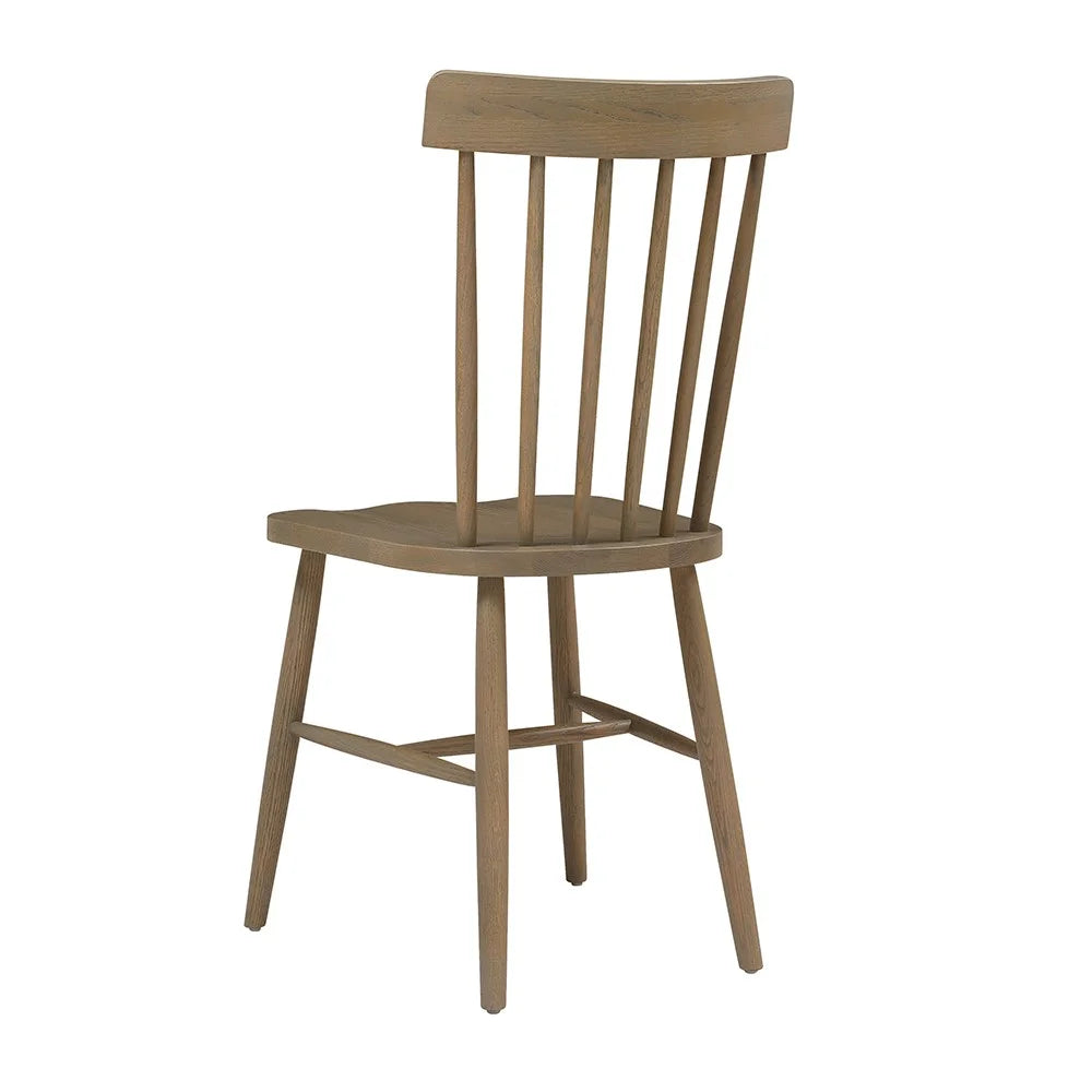 Pair of Elkstone Smoked Oak Spindleback Dining Chairs