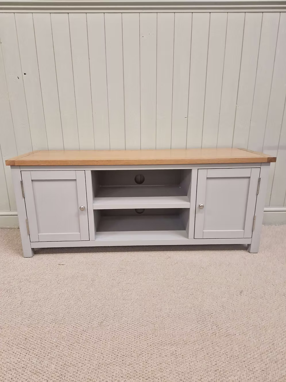 Simply Cotswold Pebble Grey TV Stand up to 50"
