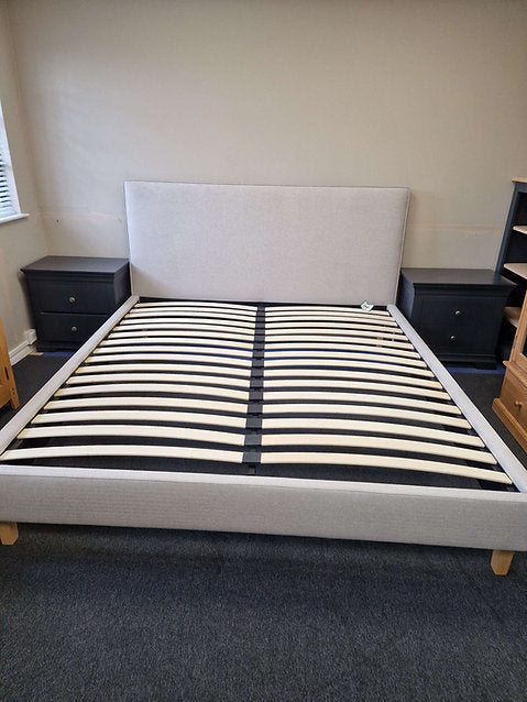 Churchill Natural Tweed Super King Upholstered Bed
