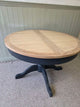 Chester Charcoal 4-6 Seater Round Extending Dining Table