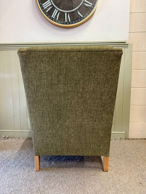Alice Armchair- Sage Aquaclean Oxford