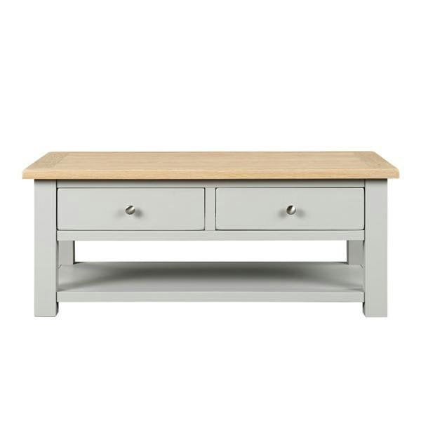 Chester Dove Grey Coffee Table with Drawers