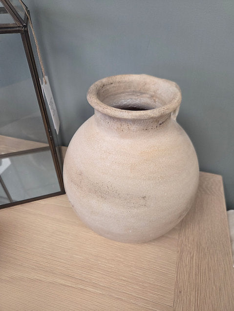 Handcrafted Weathered Vase- Medium