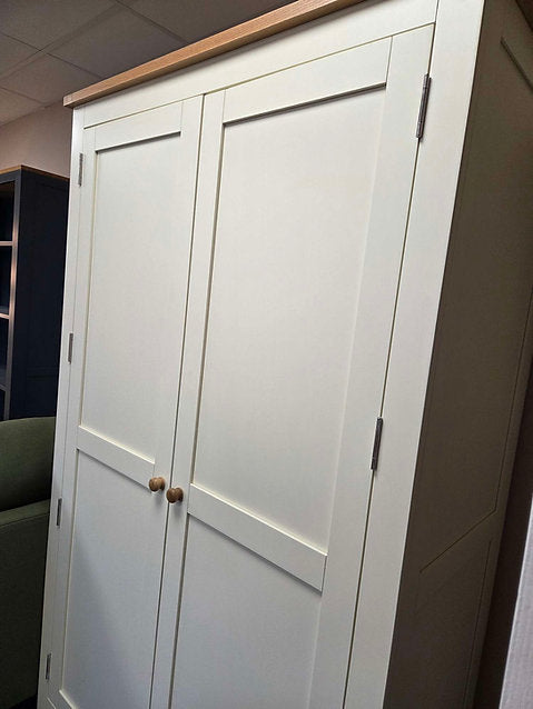 Gloucester Cream Double Full Hanging Wardrobe