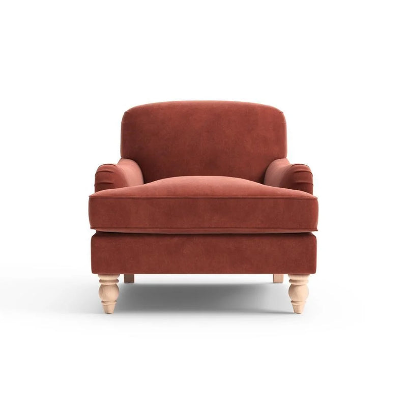 Ashbee Armchair- Brick- Matt Velvet
