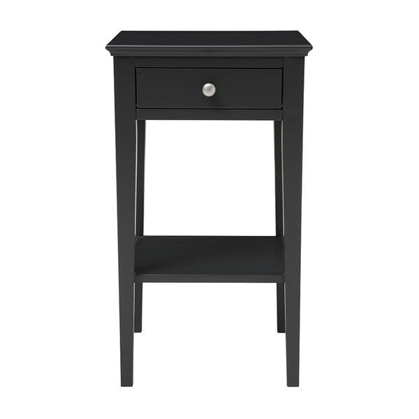 Chantilly Dusky Black Narrow Bedside