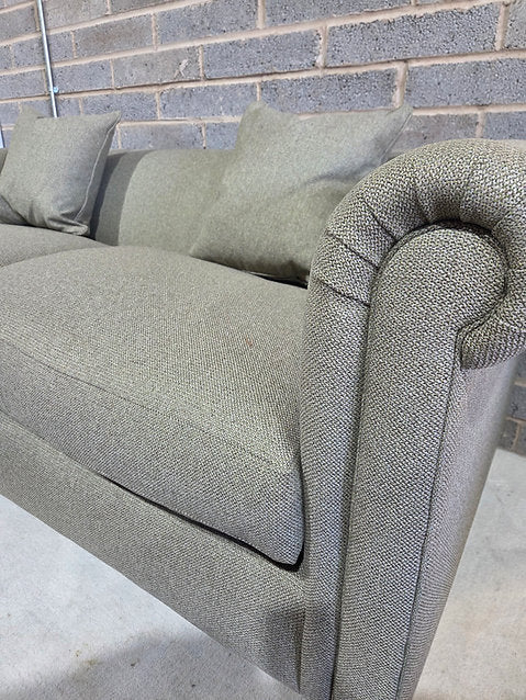 Walker 4 Seater Sofa - Green Marl - House Weave