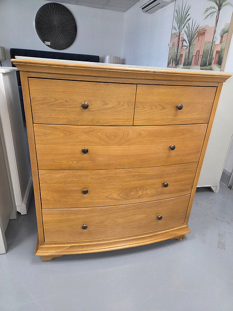 Winchcombe Oiled Oak 5 Drawer Chest